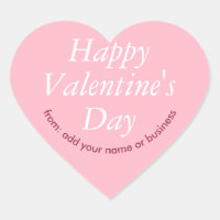 Cherry Blossom Pink Heart Valentine's Sticker