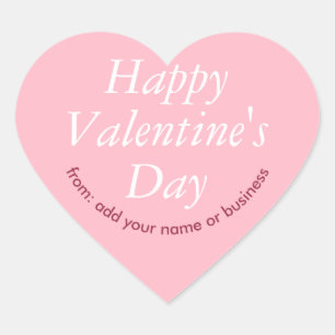 Cherry Blossom Pink Heart Valentine's Sticker