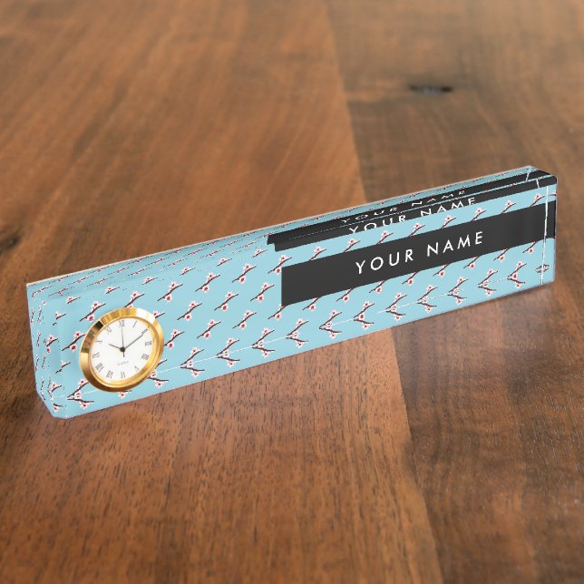 Cherry Blossom, Pink Sakura, Your Name Nameplate (Side)