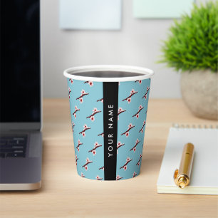 Cherry Blossom, Pink Sakura, Your Name Paper Cups