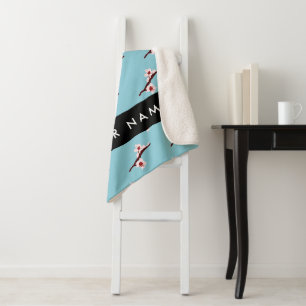 Cherry Blossom, Pink Sakura, Your Name Sherpa Blanket