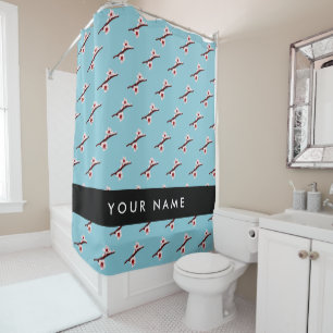 Cherry Blossom, Pink Sakura, Your Name Shower Curtain