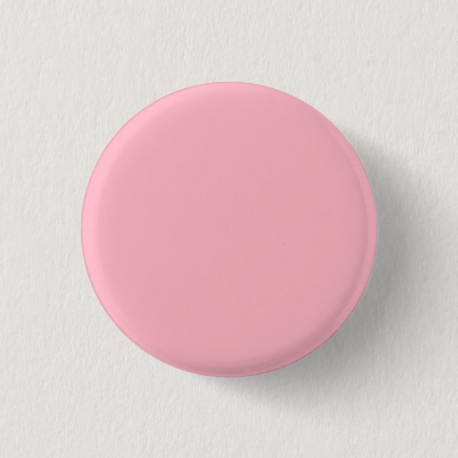Cherry Blossom Pink Solid Colour 3 Cm Round Badge (Front)