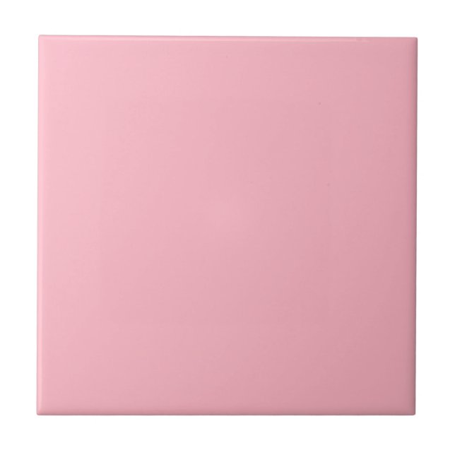 Cherry Blossom Pink Solid Colour Tile (Front)