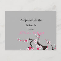 Cherry Blossom Pink White   Bridal Shower Recipe