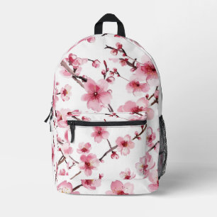Cherry Blossom Printed Backpack