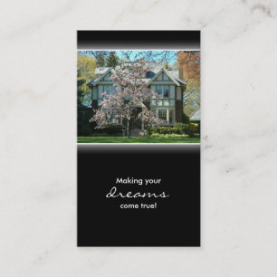 Cherry Blossom Real Estate House Business Card