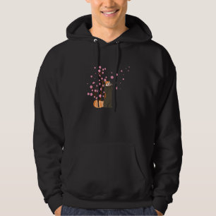 Cherry Blossom Red Panda Animal Japanese Sakura Fl Hoodie