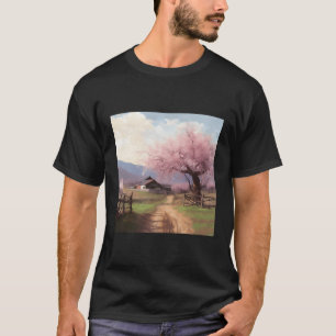 Cherry Blossom Retreat Countryside Sanctuary With  T-Shirt