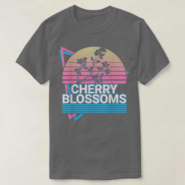 Cherry Blossom Retro222 T-Shirt (Design Front)