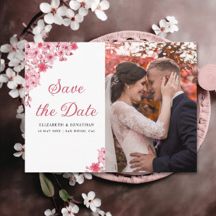 Cherry Blossom – Romantic Floral Wedding Postcard