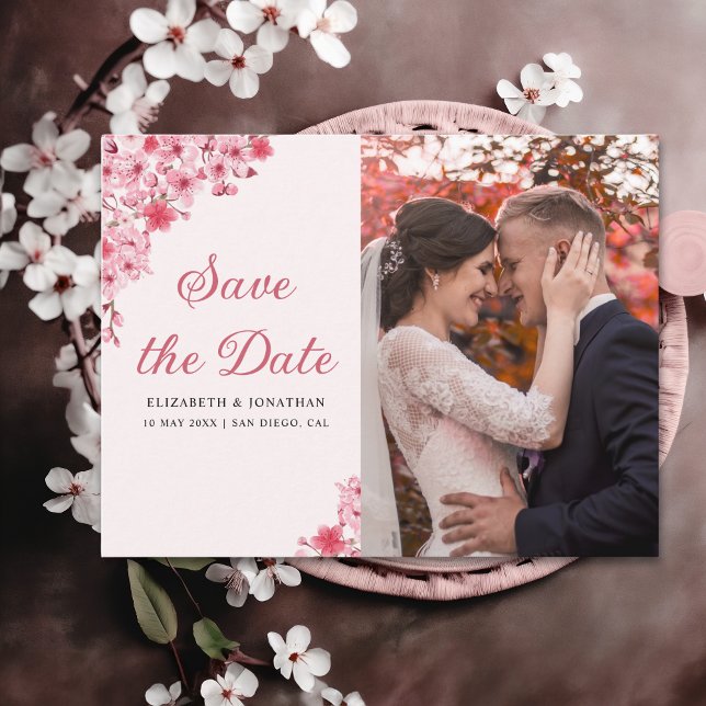Cherry Blossom – Romantic Floral Wedding Postcard (Creator Uploaded)