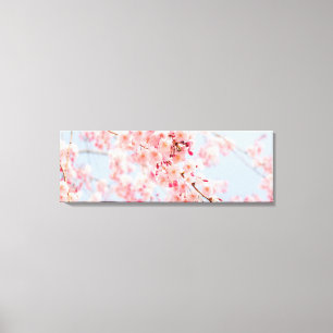 Cherry Blossom Rose Blue  Gallery Wrap Canvas Print