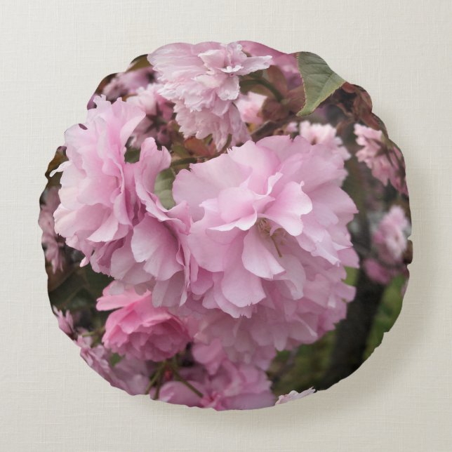 Cherry Blossom Round Pillow (Front)