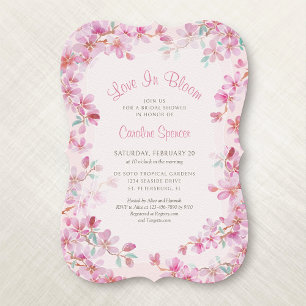 Cherry Blossom Sakura Bridal Shower Invitation
