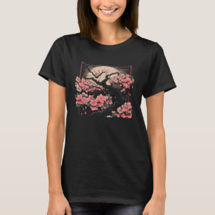 Cherry Blossom Sakura Flower Graphic Japan Vaporwa T-Shirt
