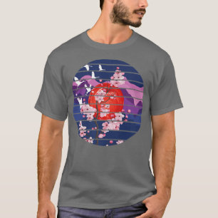 Cherry Blossom Sakura Graphic Art, Japanese Cultu T-Shirt