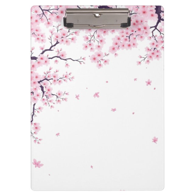 Cherry Blossom Sakura Japanese Art Tote  Clipboard (Front)