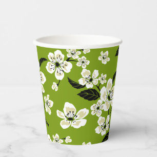 CHERRY BLOSSOM - SAKURA (MATCHA GREEN) PAPER CUPS