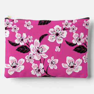 CHERRY BLOSSOM - SAKURA PATTERN IN PINK ACCESSORY POUCH