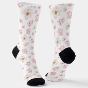 CHERRY BLOSSOM SAKURA PATTERN NAME SOCKS