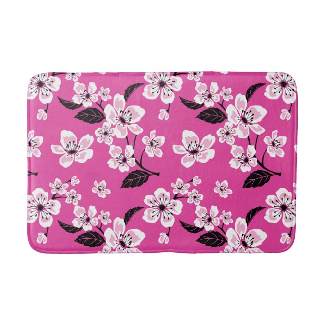 CHERRY BLOSSOM - SAKURA (PINK) BATH MAT (Front)