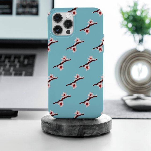 Cherry Blossom, Sakura, Pink Floral Pattern iPhone Case (Creator Uploaded)