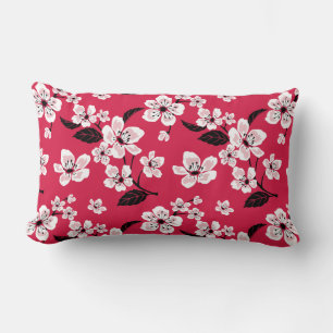 CHERRY BLOSSOM - SAKURA (RED) LUMBAR CUSHION
