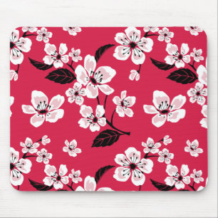 CHERRY BLOSSOM - SAKURA (RED) MOUSE PAD