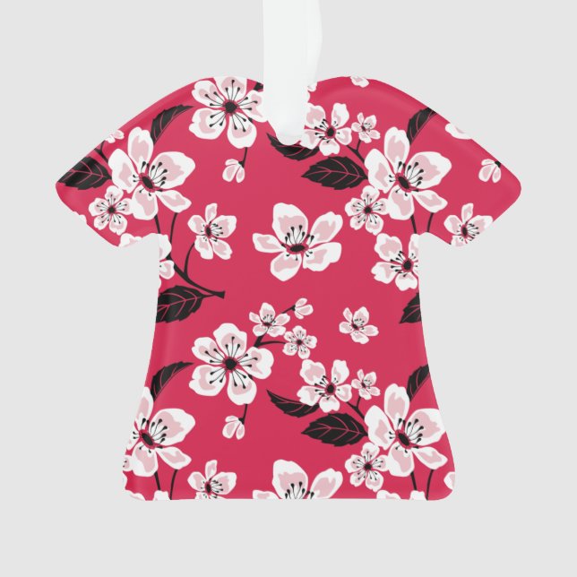 CHERRY BLOSSOM - SAKURA (RED) ORNAMENT (Front)
