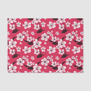 CHERRY BLOSSOM - SAKURA (RED) TISSUE PAPER