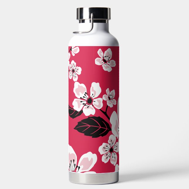 CHERRY BLOSSOM - SAKURA (RED) WATER BOTTLE (Right)