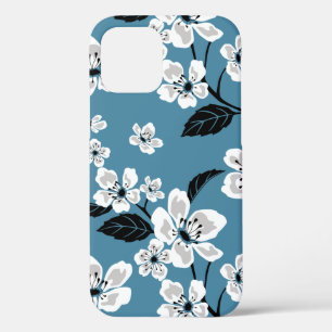 CHERRY BLOSSOM - SAKURA (SMOKY BLUE) iPhone 12 CASE