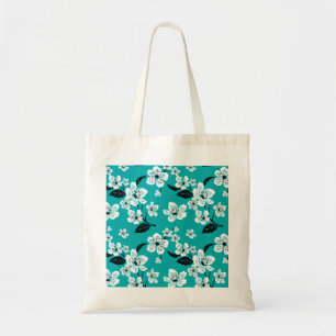 CHERRY BLOSSOM - SAKURA (TEAL) TOTE BAG