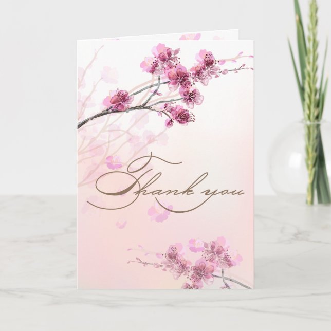Cherry Blossom/Sakura Thank You cards (Front)