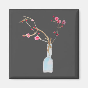 Cherry Blossom sakura watercolor art Magnet