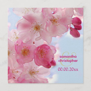 Cherry blossom/sakura wedding invitations