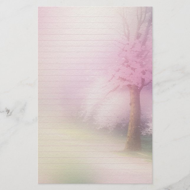 Cherry Blossom Scrapbook Ephemera & Writing Paper (Front)