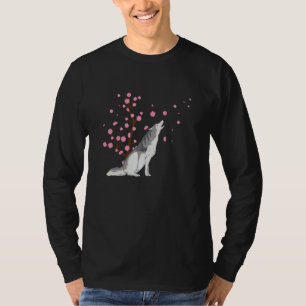 Cherry Blossom Siberian Husky Animal Japanese Saku T-Shirt