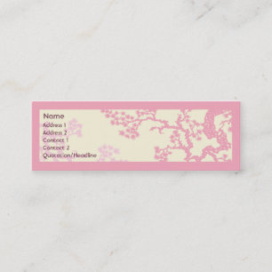 Cherry Blossom - Skinny Mini Business Card