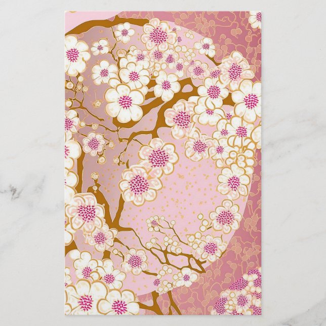 Cherry Blossom Soap Wrap Paper (Front)