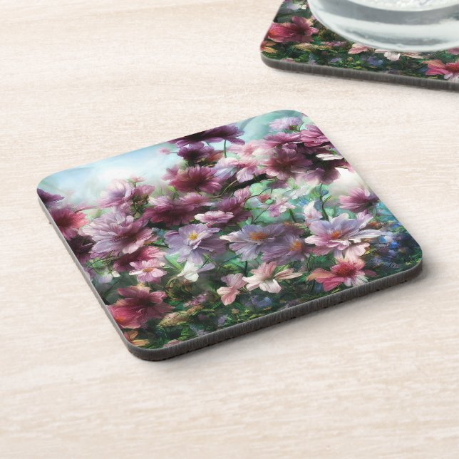 Cherry Blossom Splash Coaster (Left Side)