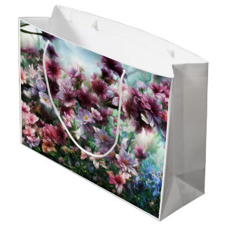 Cherry Blossom Splash Large Gift Bag
