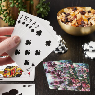 Cherry Blossom Splash Playing Cards