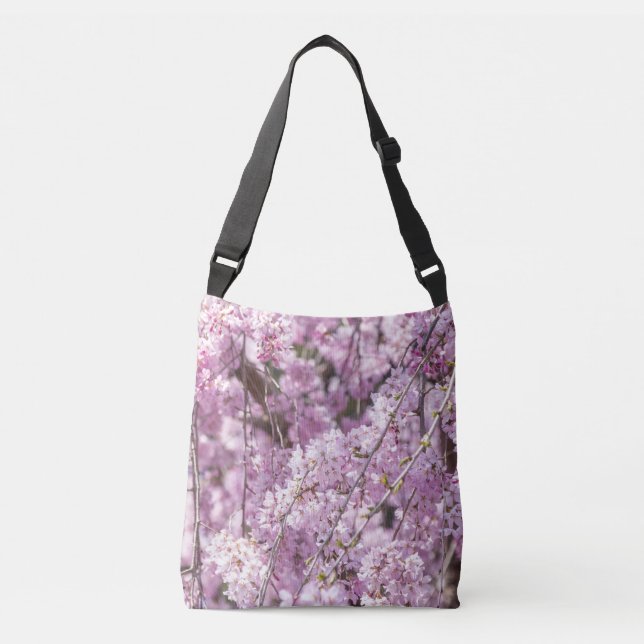 Cherry Blossom Spring Crossbody Bag (Front)