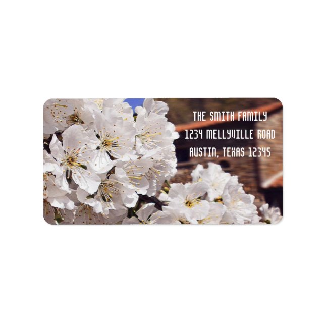 Cherry Blossom. Spring. Label (Front)