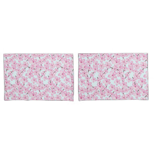 Cherry blossom, spring pink sakura pillowcase