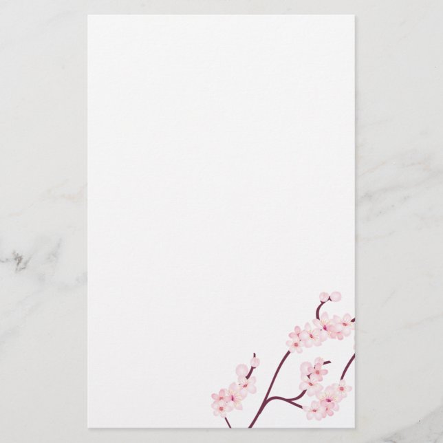 Cherry Blossom Stationary Stationery (Front)