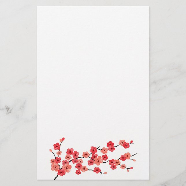 Cherry Blossom Stationery (Front)