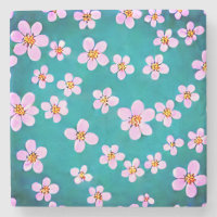 Cherry Blossom Stone Coaster